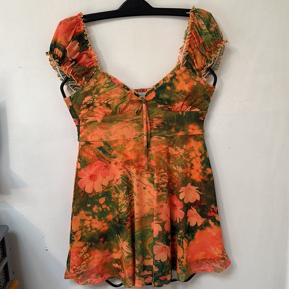 Floral UO Mini Dress - Picture 5 of 5
